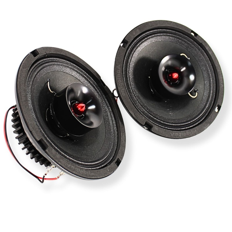 8″ 150W RMS 4-Ohm NEO Hybrid Coaxial Loudspeaker Pair W/1″ Tweeter AP-APMB-CX800