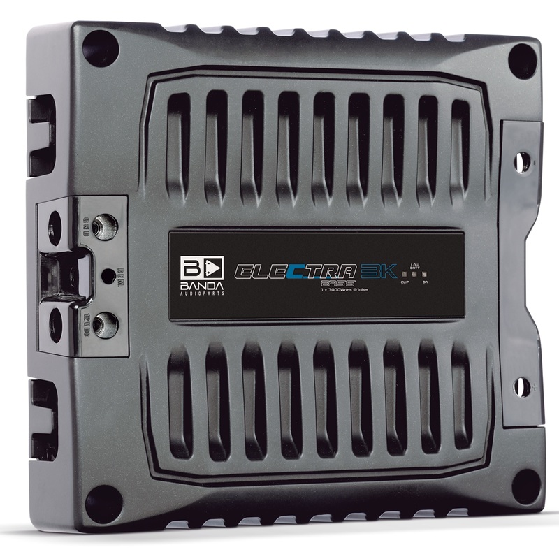 Banda ELECTRA Line Aluminum Brazilian 3000 Watt 1-Ohm Monoblock Bass Amplifier