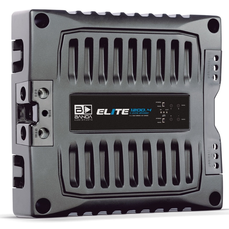 Banda ELITE Line Full Range 1200 Watt 2-Ohm 4-Channel Brazilian Amplifier