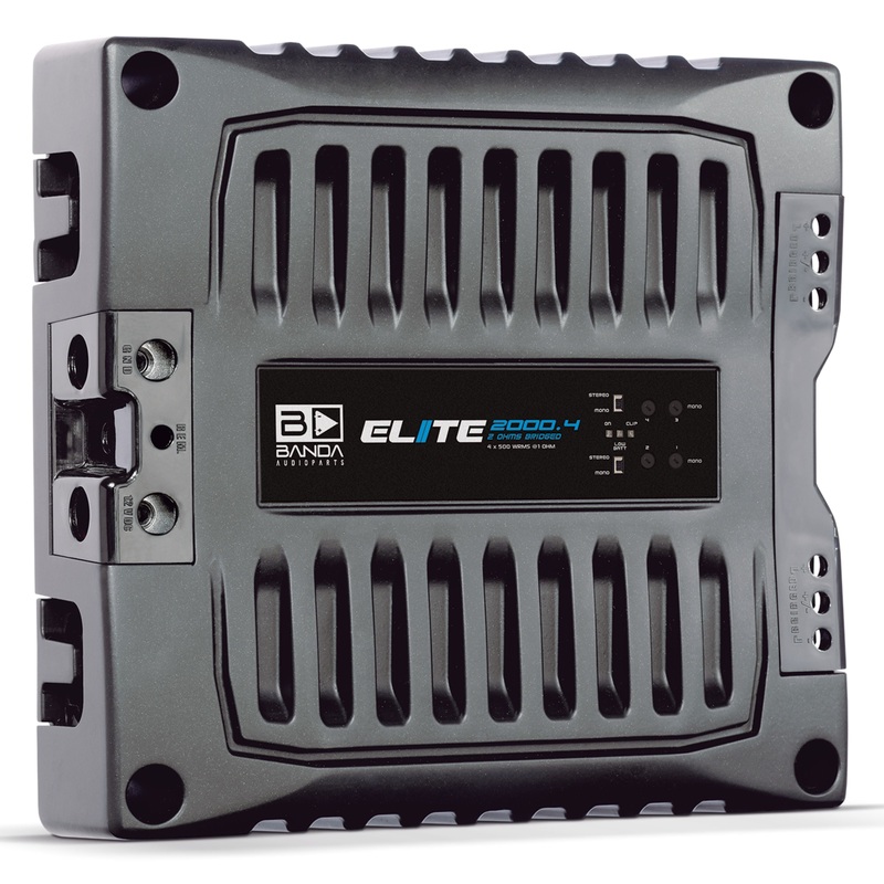 Banda ELITE Line Full Range 2000 Watt 1-Ohm 4-Channel Brazilian Amplifier
