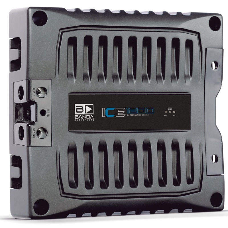 Banda ICE X Line Aluminum Brazilian 1200 Watt 1-Ohm Full Range Monoblock Amplifier