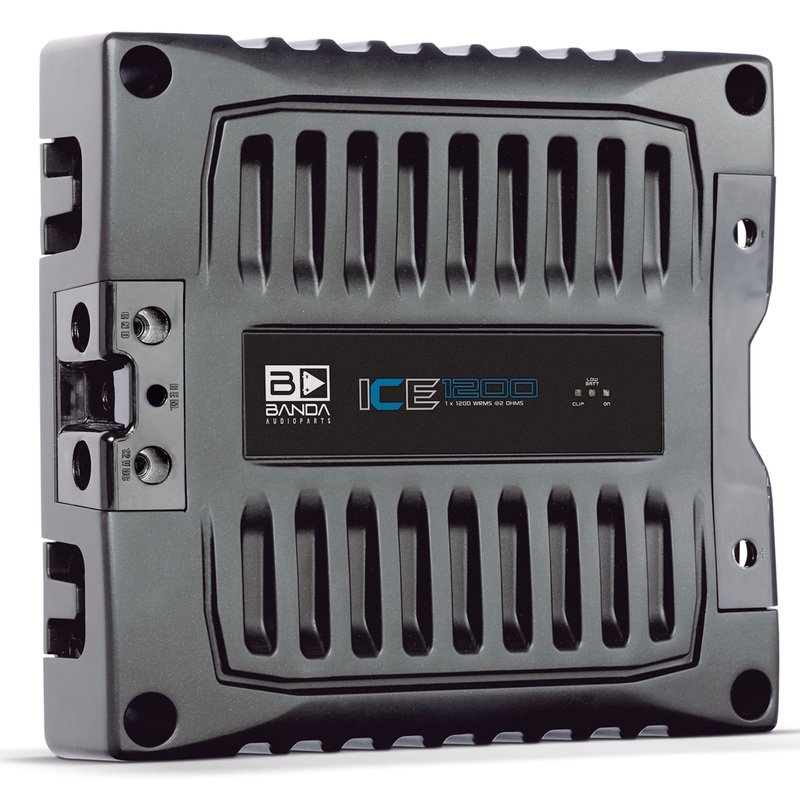 Banda ICE X Line Aluminum Brazilian 1200 Watt 2-Ohm Full Range Monoblock Amplifier