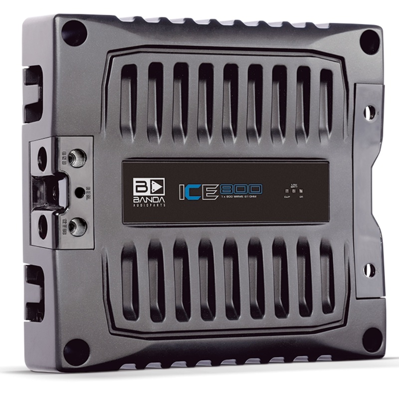 Banda ICE X Line Aluminum Brazilian 800 Watt 1-Ohm Full Range Monoblock Amplifier