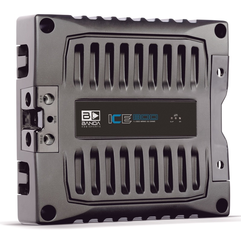 Banda ICE X Line Aluminum Brazilian 800 Watt 2-Ohm Full Range Monoblock Amplifier