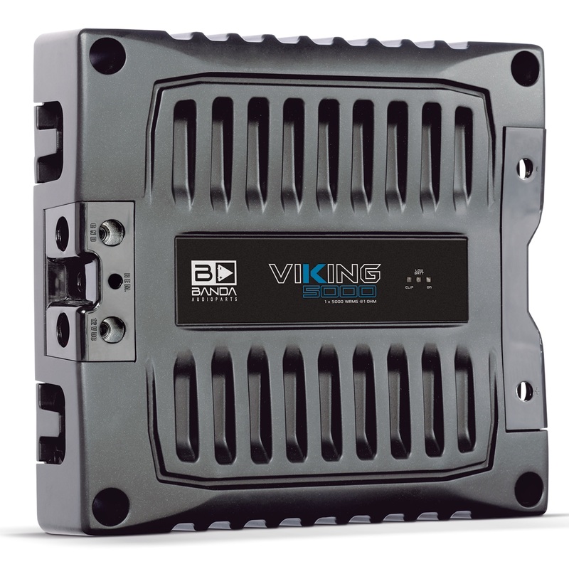 Banda VIKING Line Aluminum Brazilian 5K Watt 1-Ohm Full Range Monoblock Amplifier