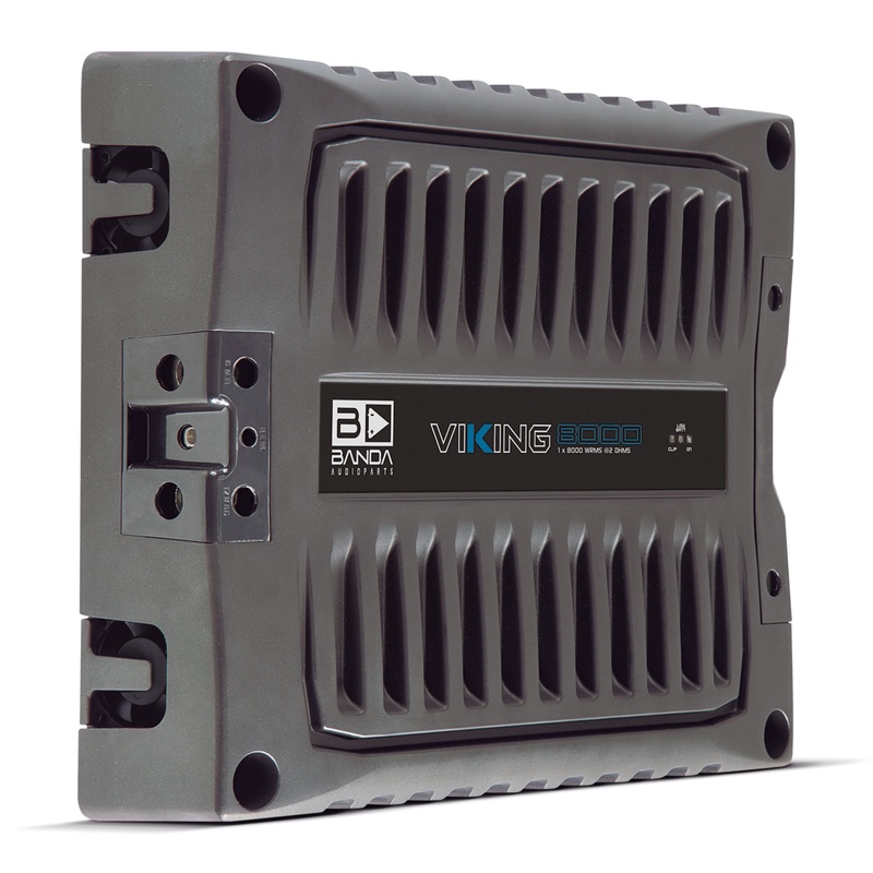 Banda VIKING Line Aluminum Brazilian 8K Watt 2-Ohm Monoblock Amplifier