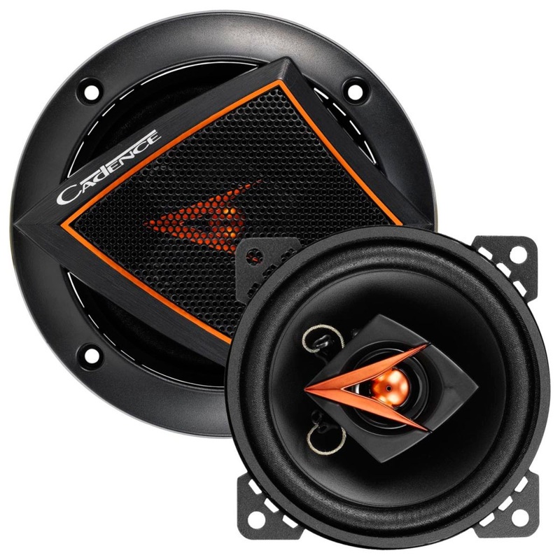 Cadence 4″ 30 Watt RMS 4-Ohm 2-Way Coaxial Car Audio Speakers Pair IQ422
