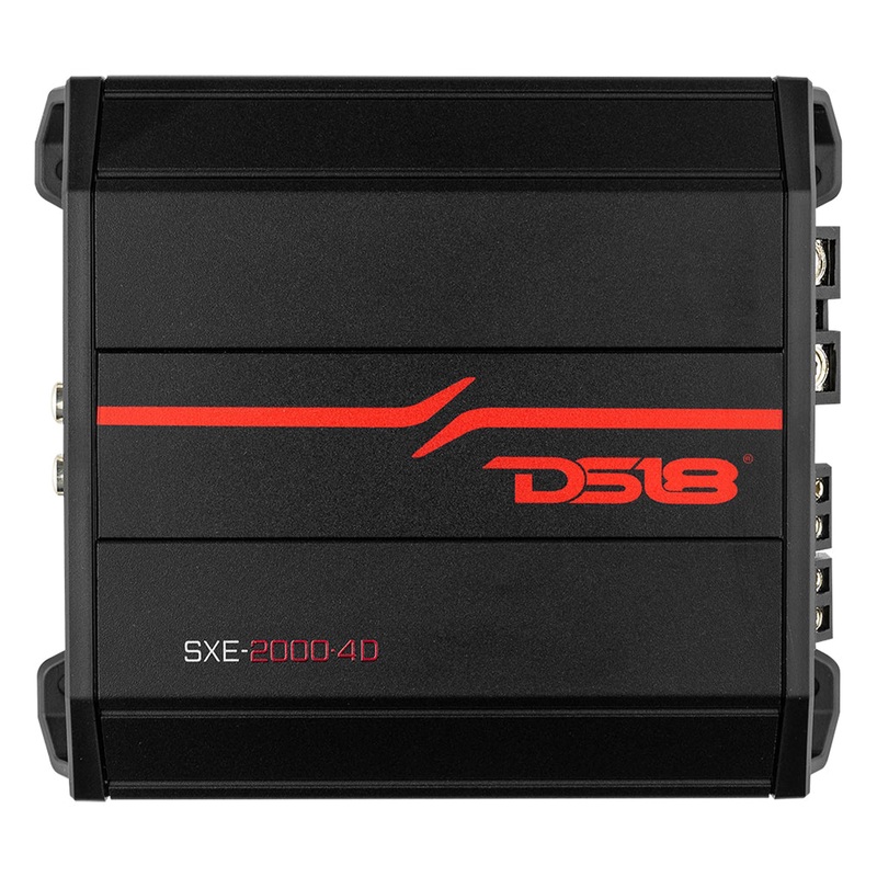 DS18 SXE Compact Amplifier 4 Ch Class D 4 Ohms 2000 Watts Black SXE-2000.4D/BK