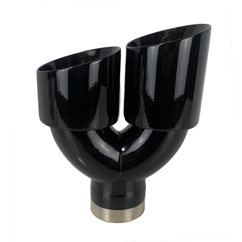 Dual Slant Cut Stainless Steel Exhaust Tip Auto Product Makers OPEN BOX