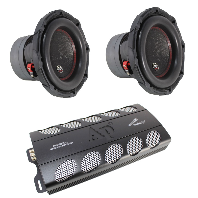 Audiopipe 10″ BDC3 Subwoofer Combo 1400W RMS w/ 1500W 1 Ohm Monoblock Amplifier