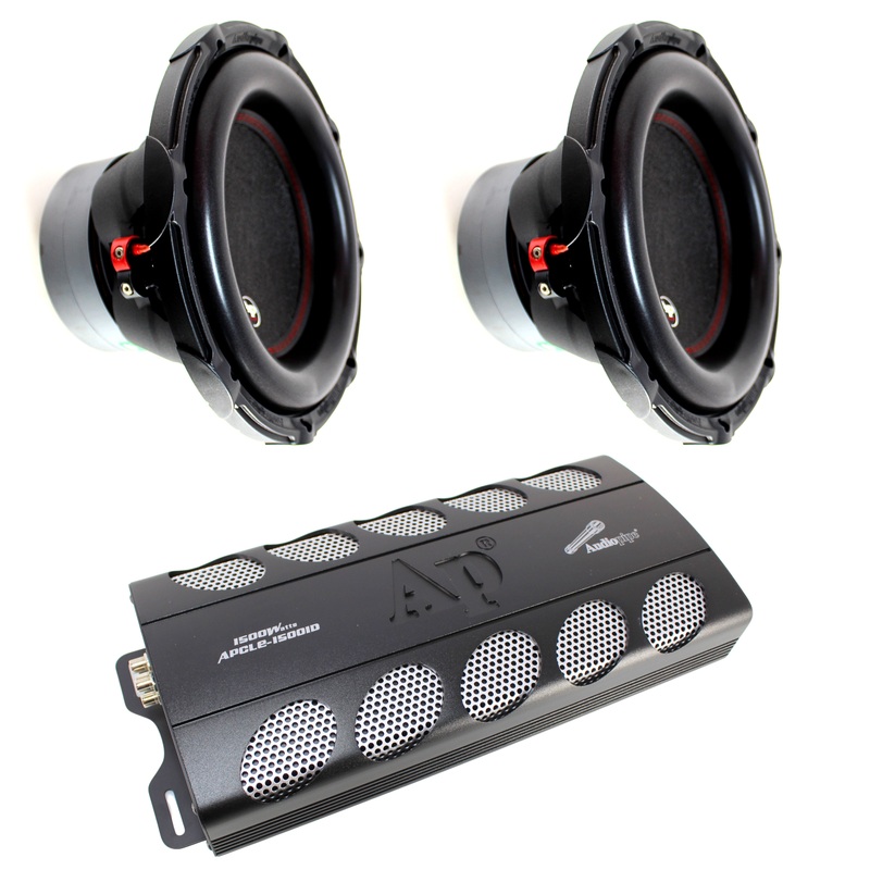Audiopipe 12″ BDC2 Subwoofer Combo 1500W RMS w/ 1500W 1 Ohm Monoblock Amplifier