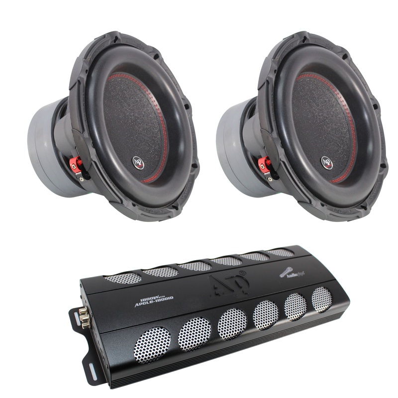 Audiopipe 12″ BDC3 Subwoofer Combo 1800W RMS w/ 1800W 1 Ohm Monoblock Amplifier