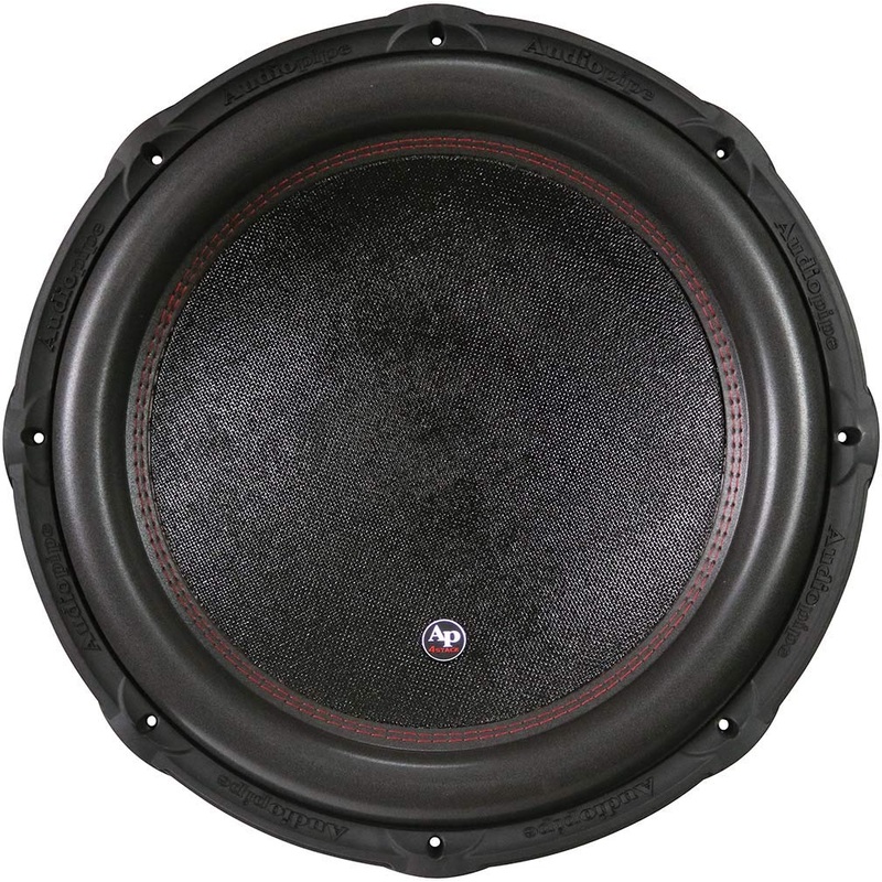 Audiopipe 18″ 1700 Watt RMS Dual 2-Ohm Car Audio Subwoofer Quad Stacked Magnet