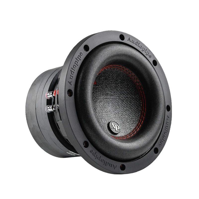 Audiopipe 6.5 Inch 500W Dual 4 Ohm Quad Stack Magnet Subwoofer TXX-BDC4-6