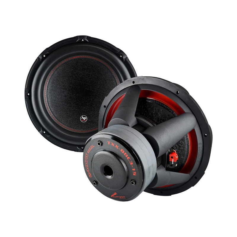Audiopipe BD Series 15″ Subwoofer – 2400W PMPO, 1200W RMS, Dual 4-Ohm Voice Coil
