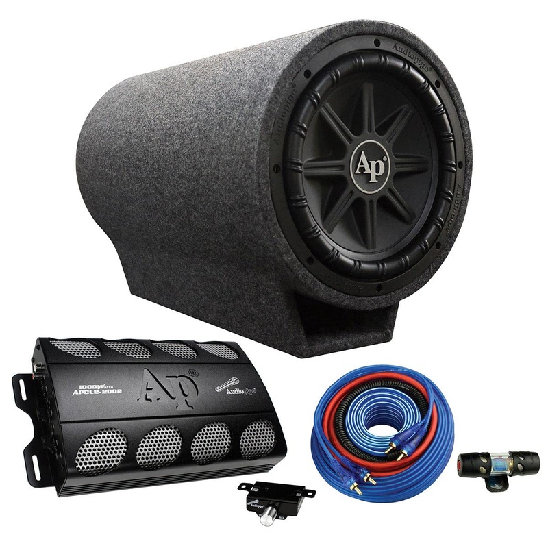 Audiopipe TUBOX1250 12″ Vented Bass Pipe 1000W APCLE2002 & BMS1500X Combo