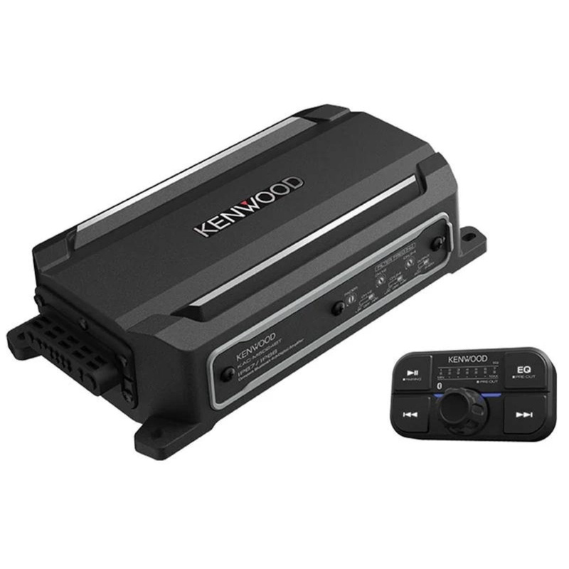 Kenwood Class D 4 Channel 2 ohm 600 Max Bluetooth Power Marine Amplifier