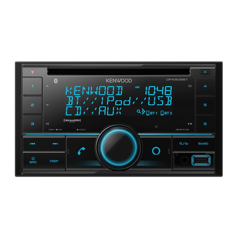 Kenwood Double DIN in-Dash CD Car Stereo. AM/FM with Bluetooth DPX505BT