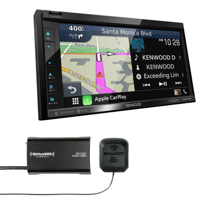 Kenwood Navigation Receiver DNR476S and SiriusXM Vehicle Tuner Kit SXV300V1