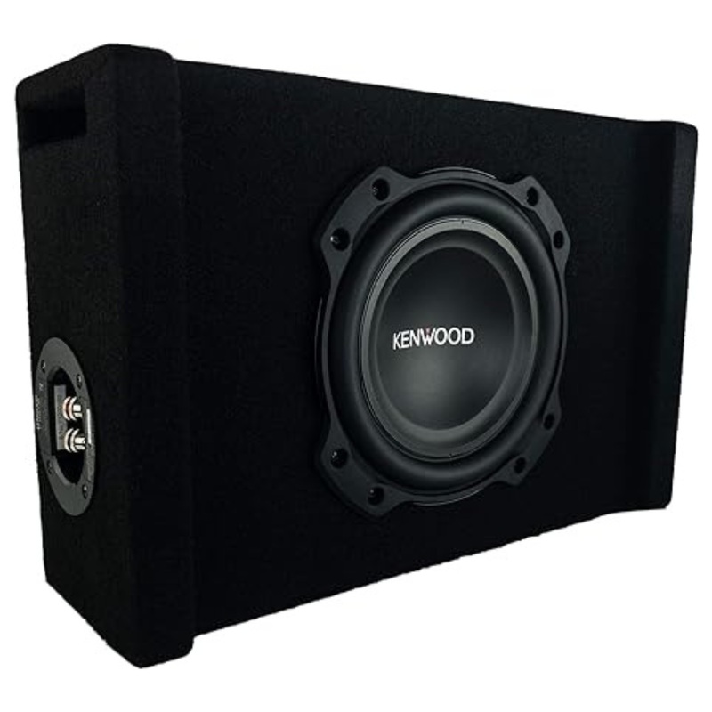 Kenwood Single 8″ Loaded 300W 4 Ohm Subwoofer Shallow Vented Enclosure P-W804B