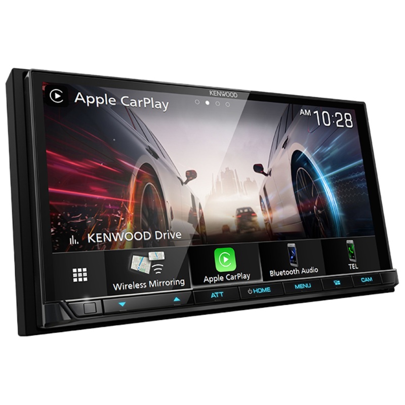 Kenwood Wireless 6.95″ MultiMedia Receiver CarPlay & Android Auto DMX9708S