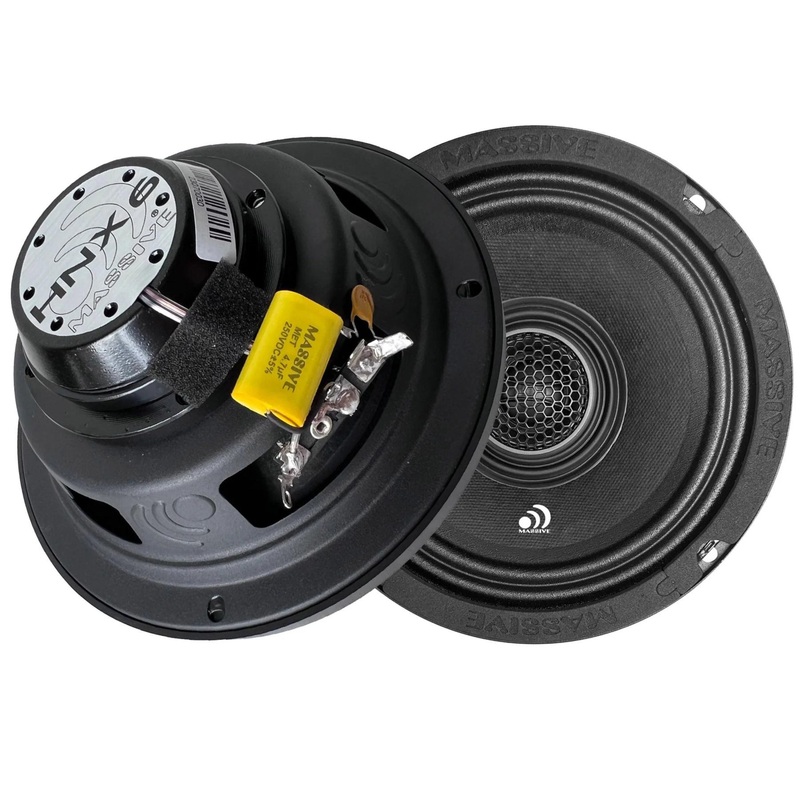 Massive Audio 6.5″ Coaxial Water Repellent Speaker  4 Ohm Pair 120 Watts RMS