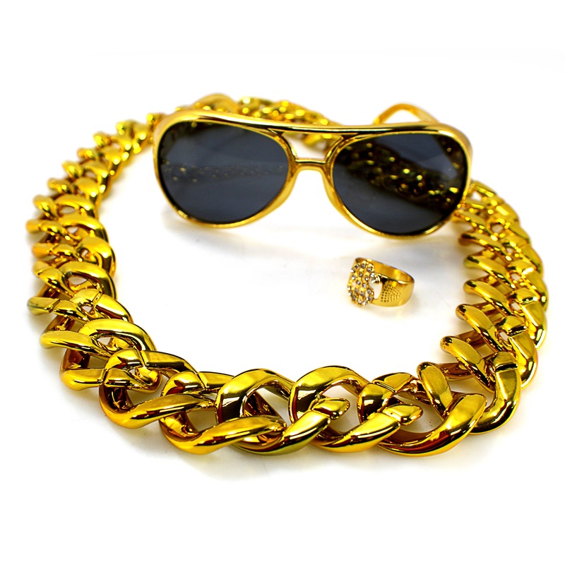 Official Big Jeff Audio Hater Starter Pack with Gold Chain Ring and Glasses