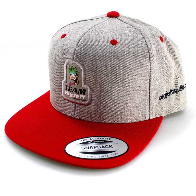 Official Team Big Jeff Audio Hair Tricks Snapback Hat Gray