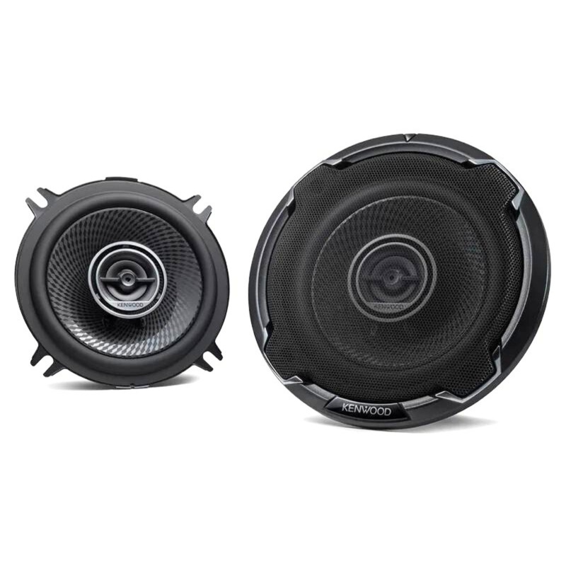 Pair of Kenwood 5.25″ 4-Ohm Round 2-Way vehicle speakers 75 Watts RMS KFC-1396PS