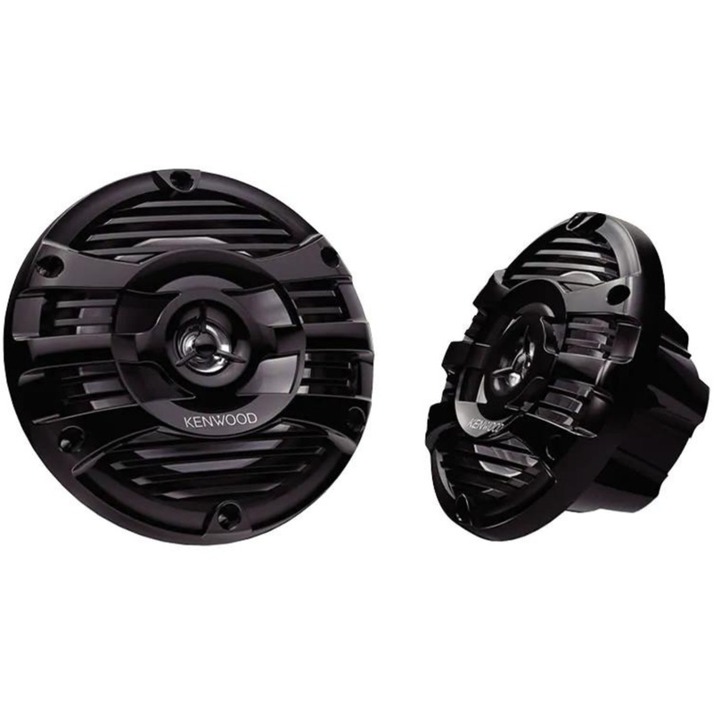 Pair of Kenwood 6.5″ 2-way Marine Speaker System (Black), 50W RMS