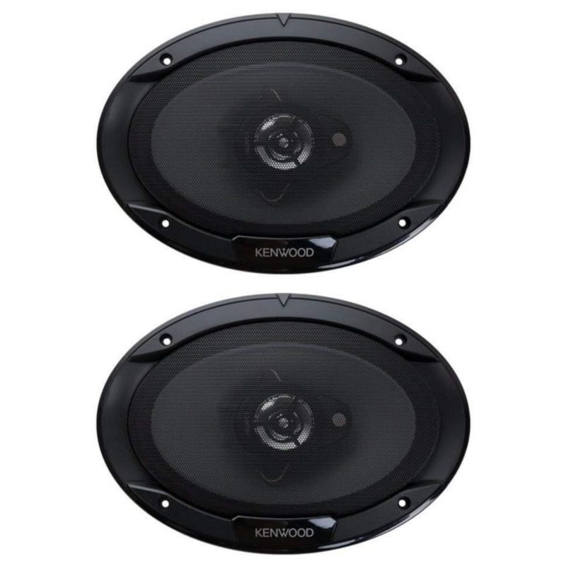 Pair of Kenwood 6 x 9 Inch 400-Watt 3-Way Flush Mount Coaxial Car Speaker