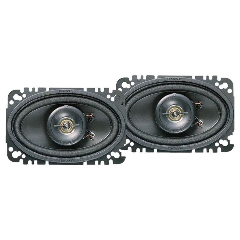 Pair of Kenwood 60-Watt 4-Inch x 6-Inch Two-Way Speaker System KFC-4675C