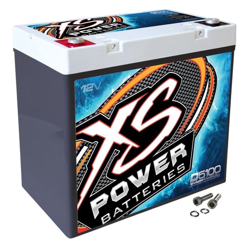 XS Power 12V 3100 Amp AGM High Output Battery with M6 Terminal Bolt D5100