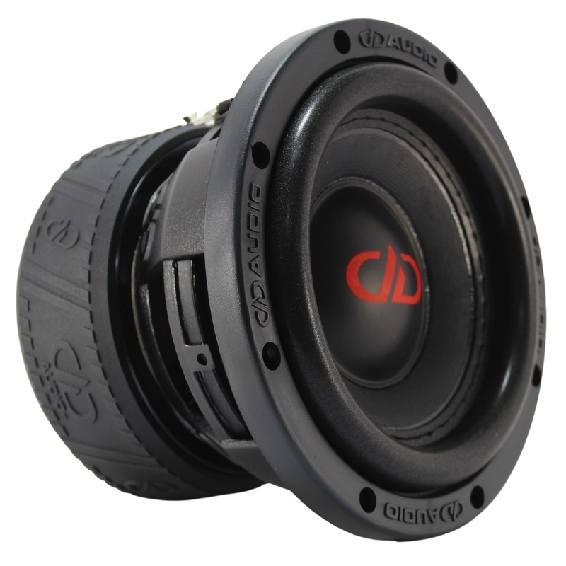 DD Audio 6 Inch Dual 4 Ohm 1800W Peak/600W RMS Power Tuned Subwoofer 606d-D4