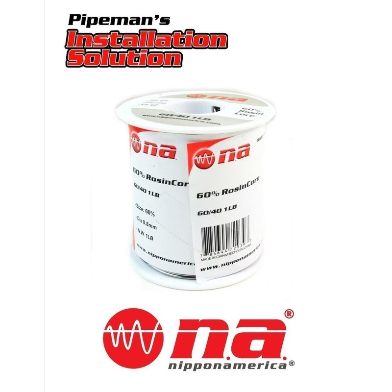 Installation Solutions 1 LB Spool of 60% Rosin Core 40% Lead Solder 0.8mm