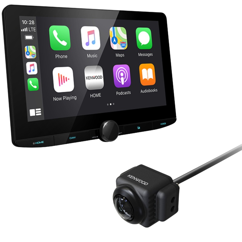 Kenwood 10.1″ Floating Panel Receiver and Kenwood Rearview HD Camera CMOS-740HD