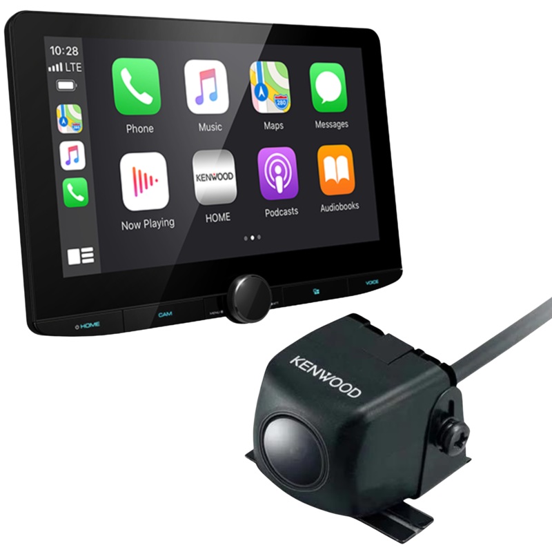 Kenwood 10.1″ Floating Panel Receiver Plus Kenwood Rear-View Camera CMOS-230