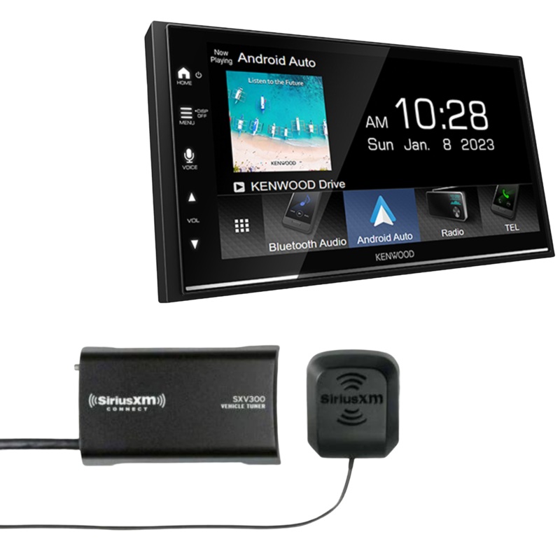 Kenwood CarPlay/Android Auto Receiver DMX7709S Plus SiriusXM Service Tuner Kit SXW300V1