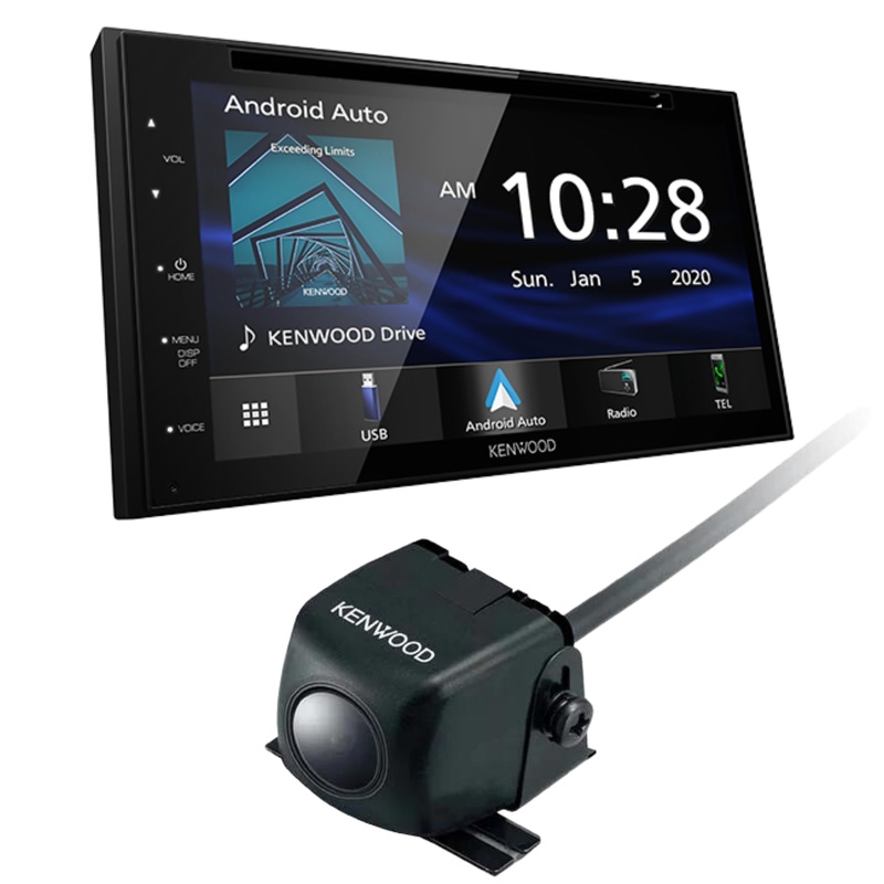 Kenwood DDX5707S DVD receiver & Kenwood CMOS-230 Backup Camera – Surface Mount