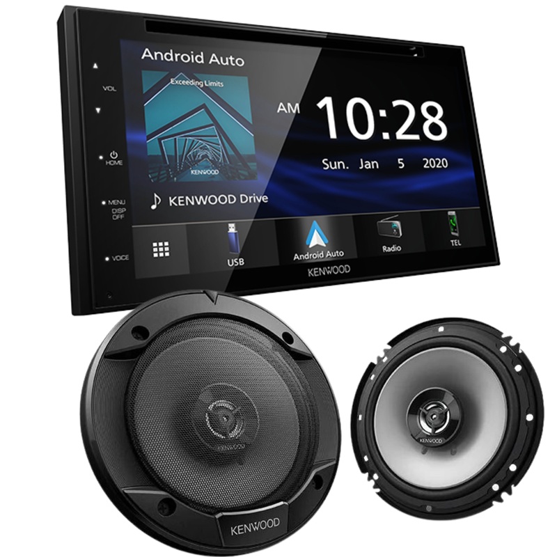Kenwood DDX5707S DVD Receiver & Kenwood Sport Series 6.5″ 2-way car speakers
