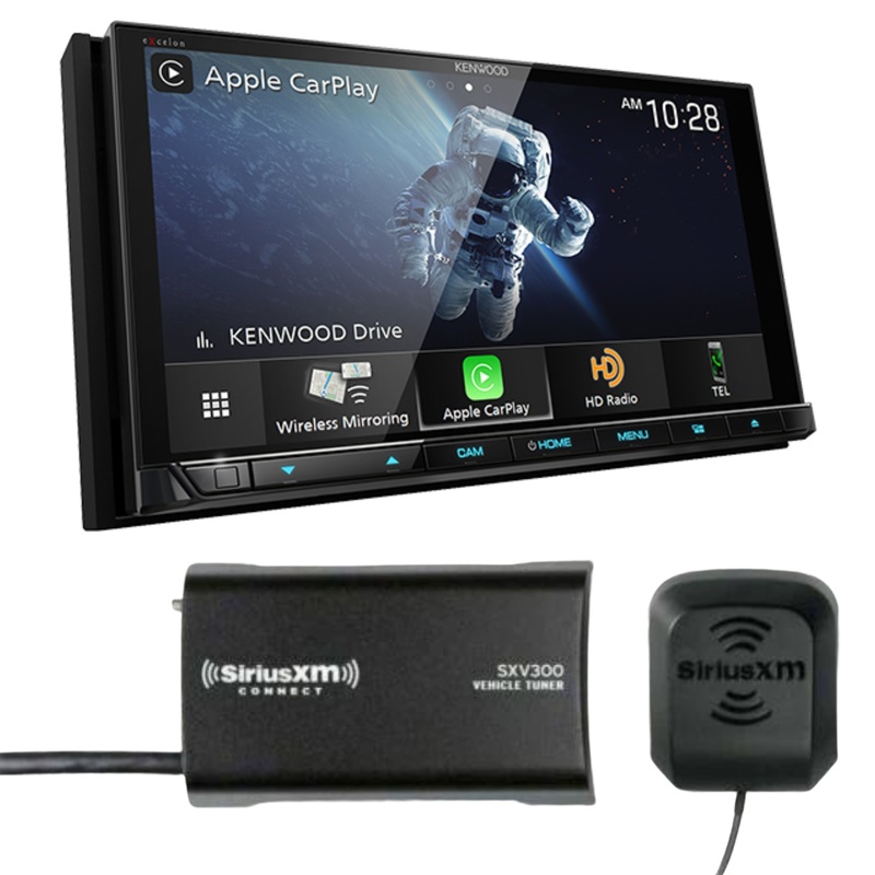 Kenwood DDX9707S DVD Receiver & SiriusXM Connect Satellite Radio Tuner Kit