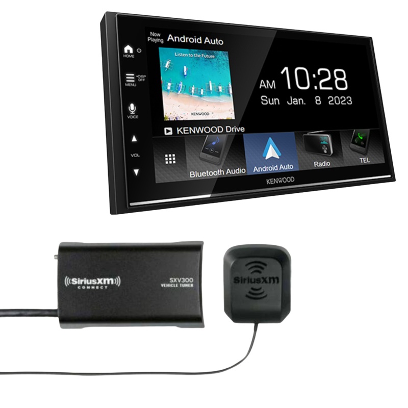 Kenwood Wireless CarPlay/Android Auto Receiver Plus SiriusXM Service Tuner Kit