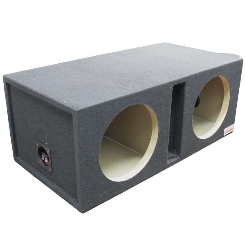 King Boxes 10″ Dual Vented Carpeted Universal Subwoofer Box D10V
