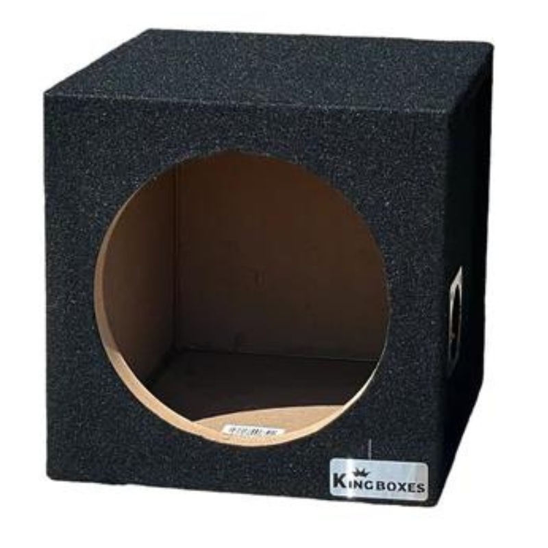 King Boxes 10″ Single Sealed Carpeted Universal Subwoofer Box / S10S