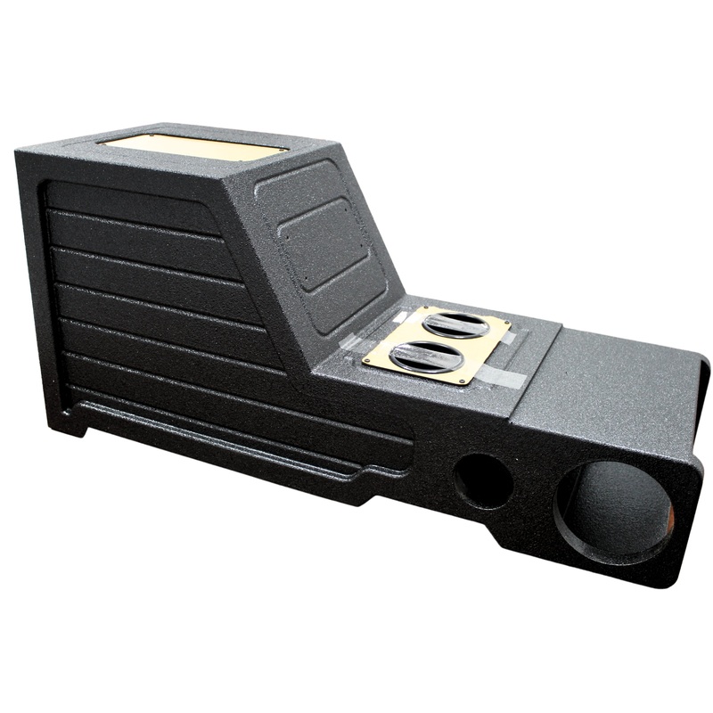 King Boxes 12″ Center Console TAHOE/YUKON 2007-2013 (2) 6.5″ & (2) 3.5″ Cutouts