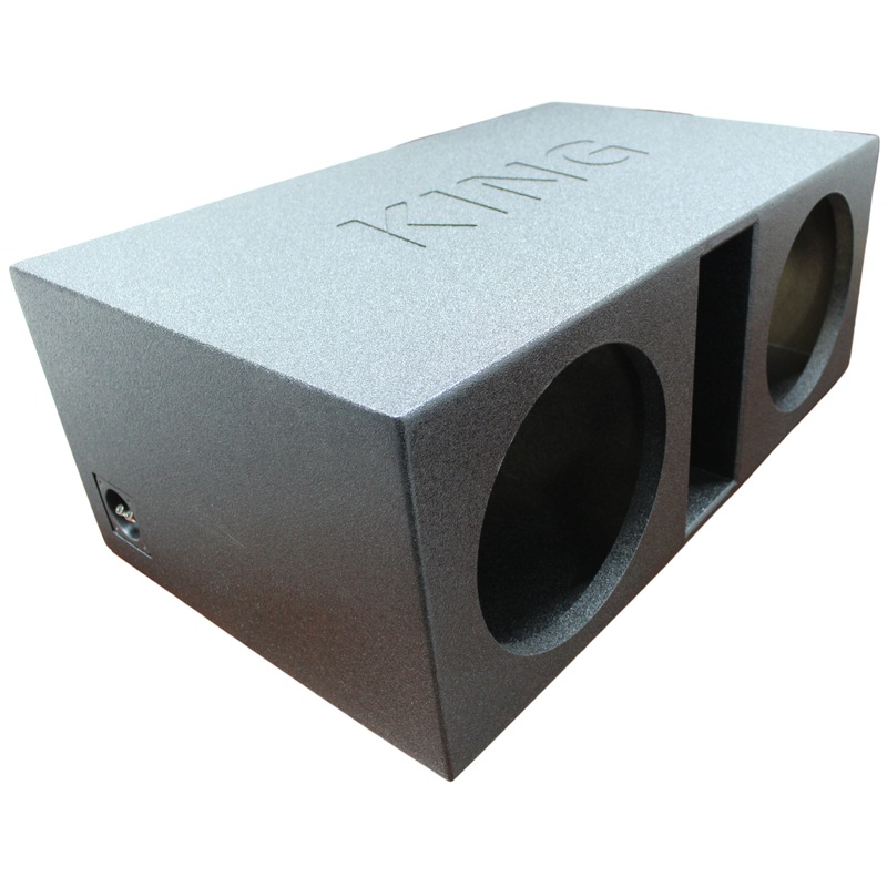 King Boxes 12″ Dual Vented X-Large Sprayed Universal Subwoofer Box AK-12DVXL