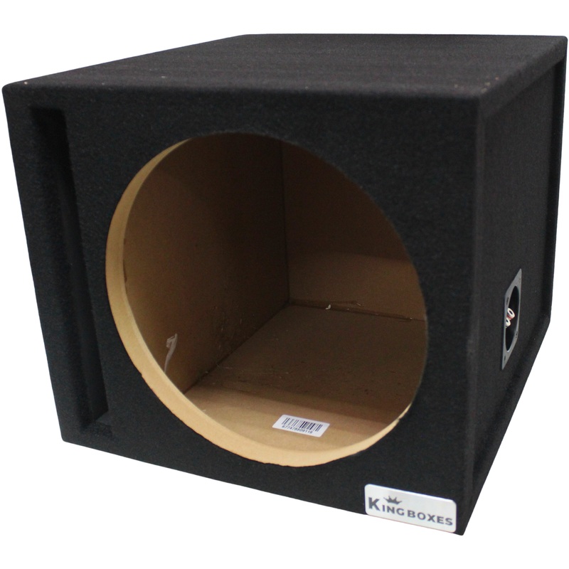 King Boxes 12″ Single Ported Carpeted Universal Subwoofer Box / S12V