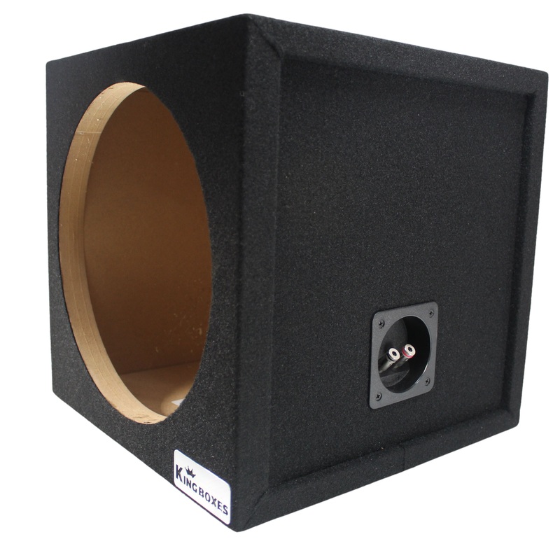 King Boxes 12″ Single Sealed Carpeted Universal Subwoofer Box S12S