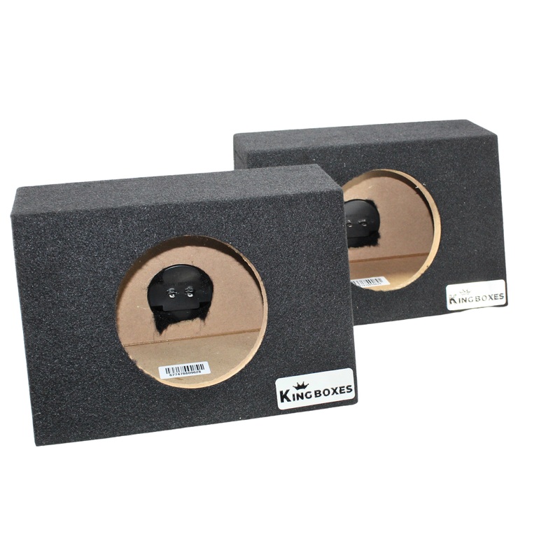 King Boxes 6.5″ Universal Pair Carpet Car Speaker Enclosures KG-A65