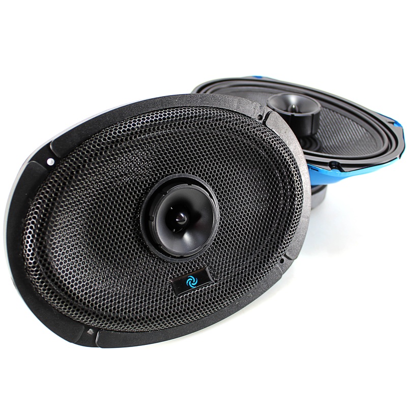 Motorcycle/Marine 6×9″ Hybrid Coax 100W RMS Midrange Galeforce F1 Speakers Pair